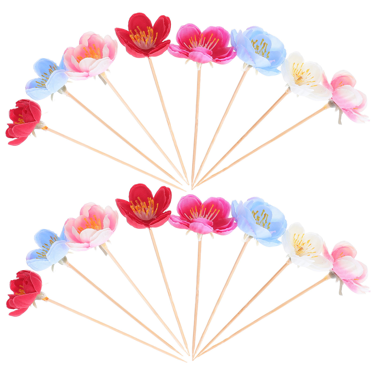 Floral Picks Wood - 100 szt. drewnianych wykałaczek do koktajli