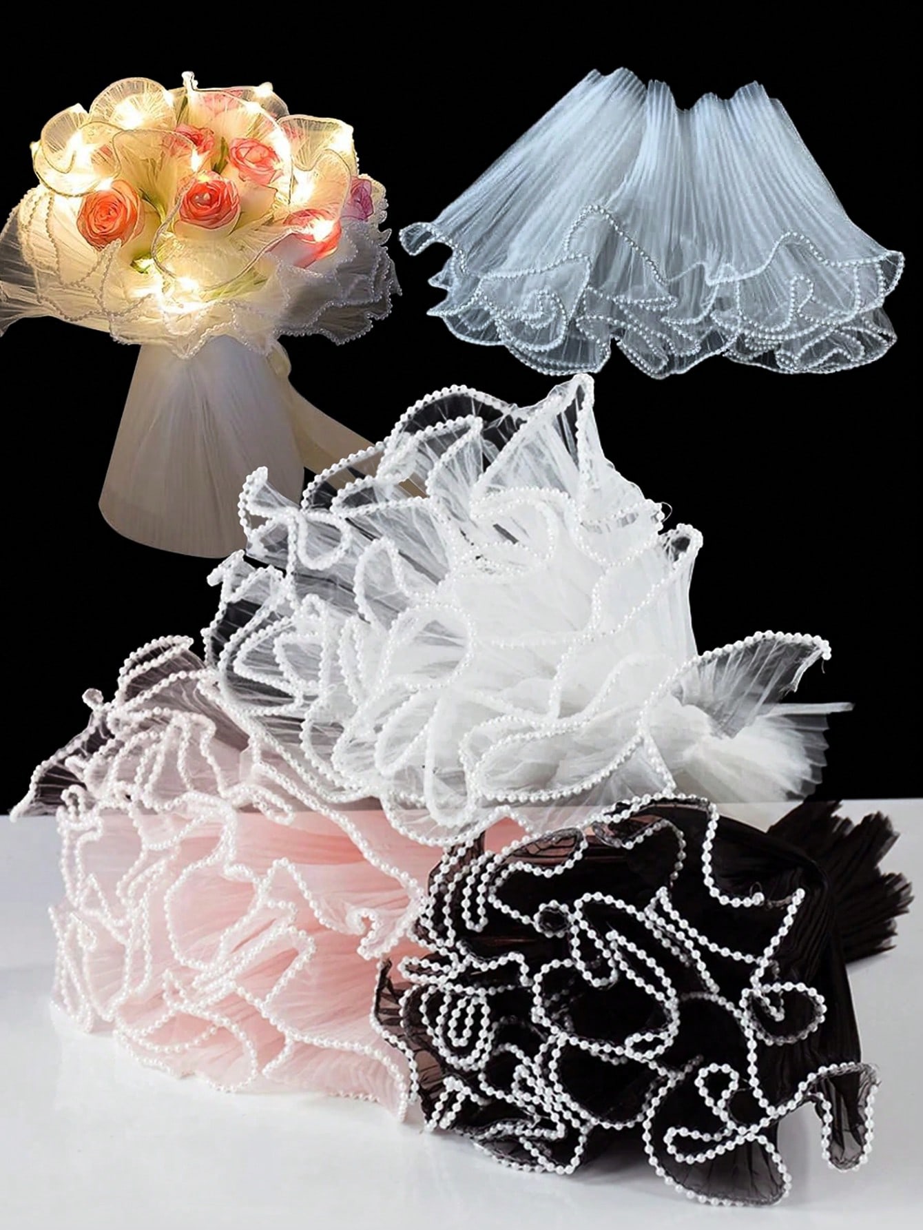 Florist Supply Paper - 4 jardy siatki do pakowania kwiatów