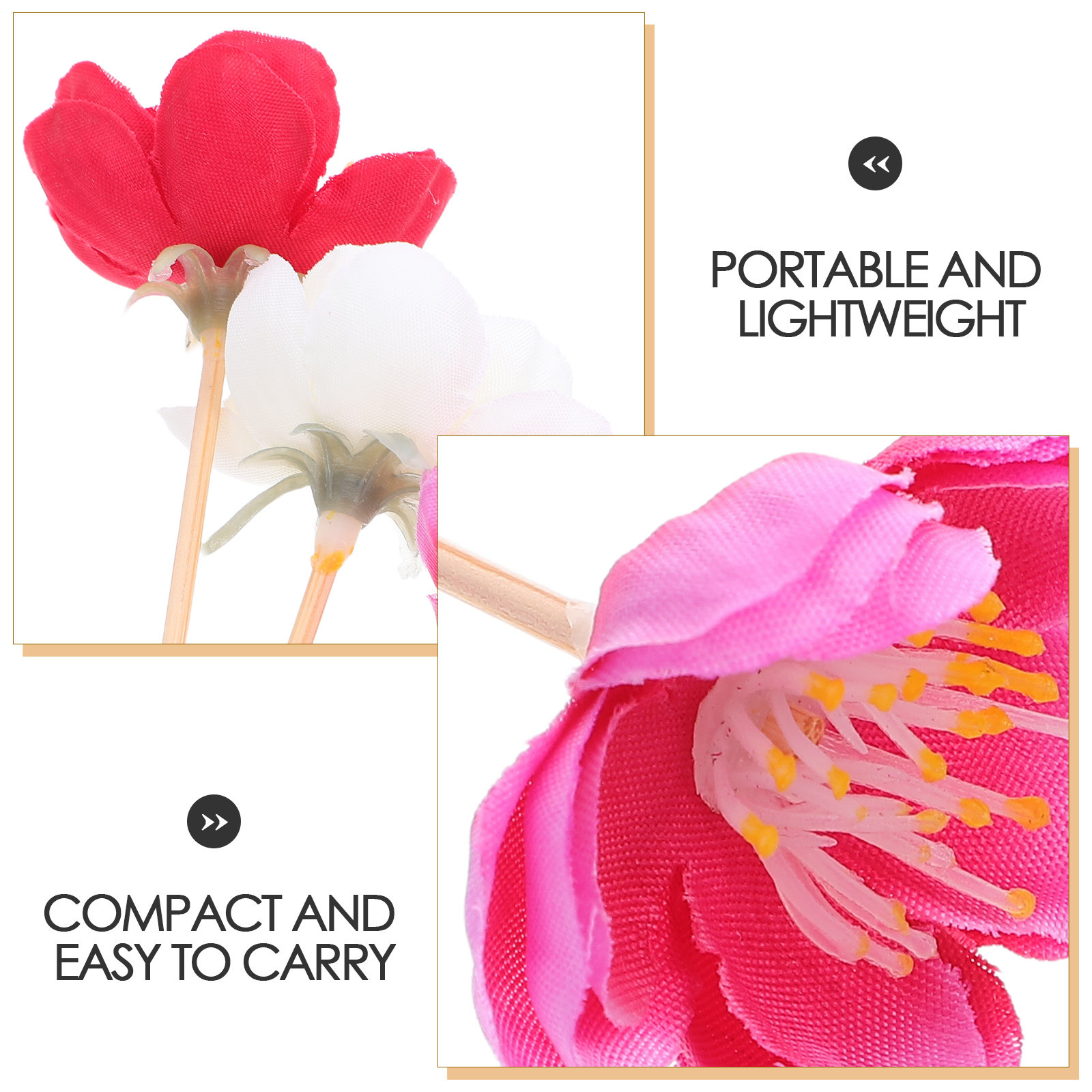 100 sztuk eleganckich drewnian – Floral Picks Wood recenzja i cena