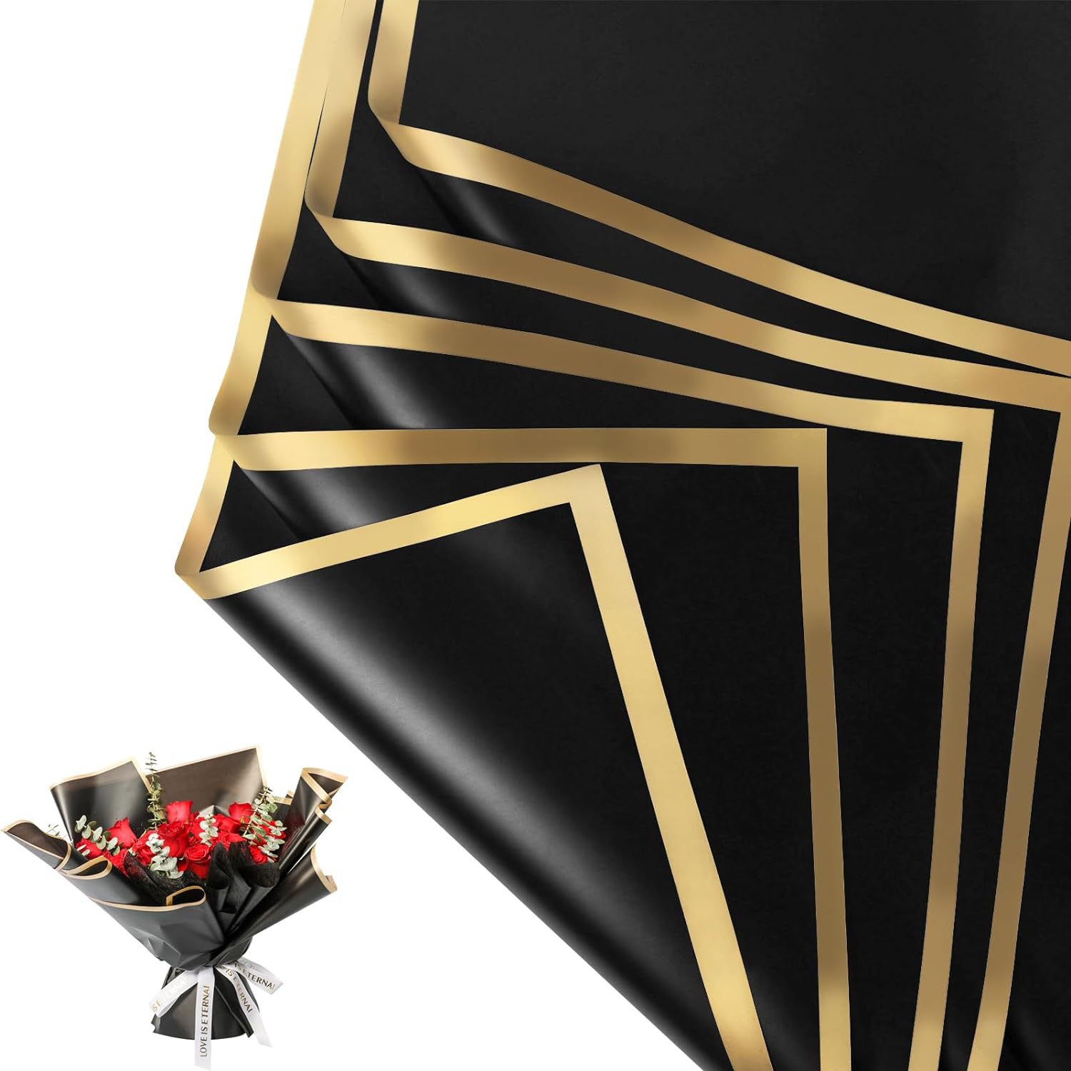 20 Arkuszy Złoty Brzeg Wodoodp – Florist Supply Paper recenzja i cena